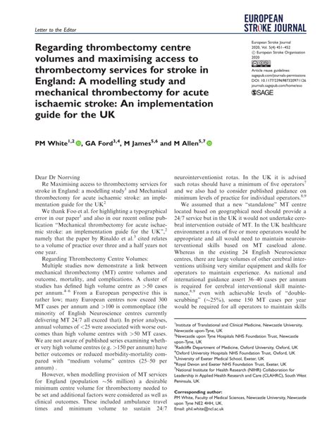 thrombectomy centre volumes  maximising access
