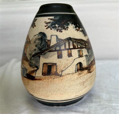 Proantic Ciboure Vase Ovo De D Cor De Pelotari Basque P Riod