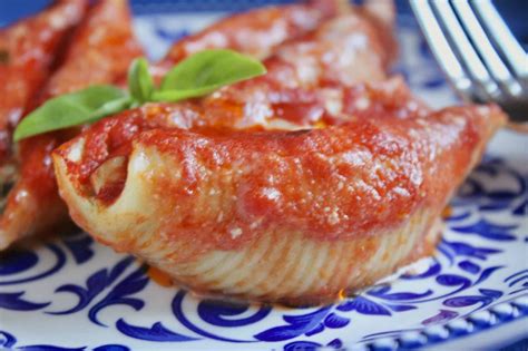 Stuffed Shells Recipe Italian Style With Ricotta And Spinach