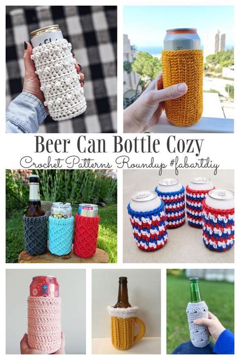 Beverage Beer Can Bottle Cozy Free Crochet Patterns Diy Magazine