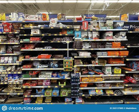 Walmart Grocery Store Interior Candy Section Editorial Image Image Of