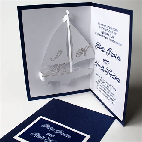 Sailboat Wedding Invitations Boat Wedding Invitations Yacht Etsy