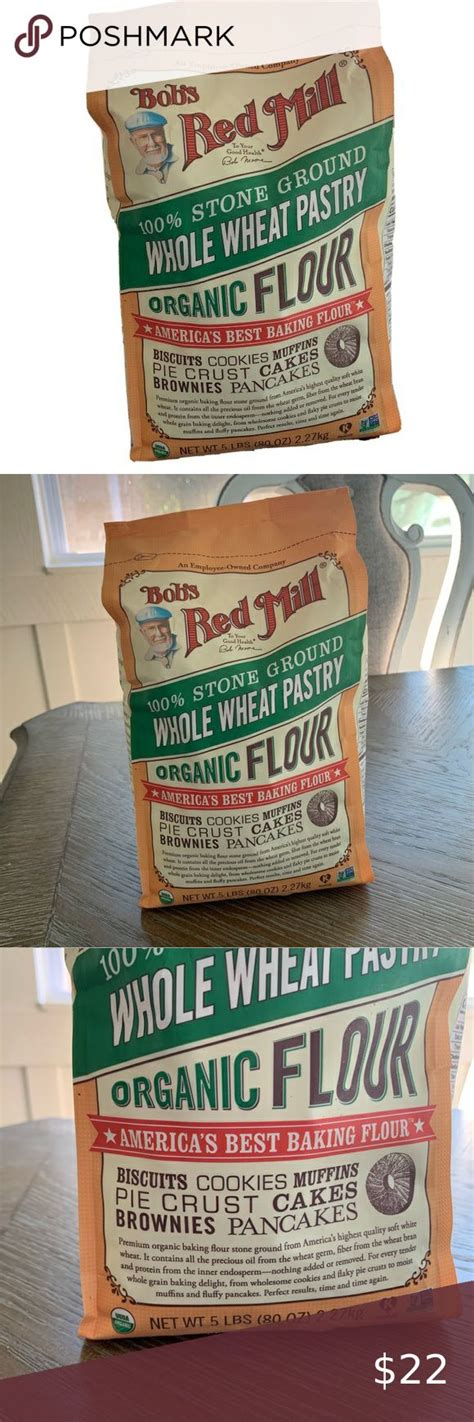 Bob S Red Mill Organic Baking Flour Stone Ground Whole Wheat