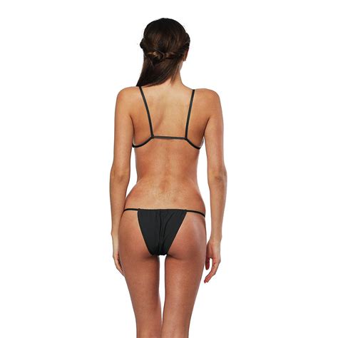 Micro Bikini Extreme G String Thong Sexy Mini Bathing Suit Triangle Back Panel Women Beach Wear