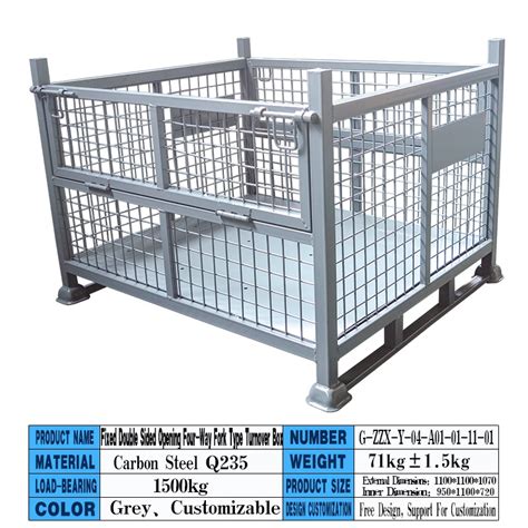 Customized Galvanized Rackable Euro Steel Metal Logistic Pallet Metal