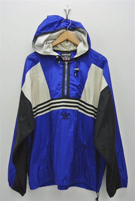 Adidas Windbreaker Men Xlg Vintage 90s Adidas Windbreaker Adidas