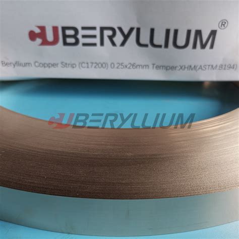 Becu Beryllium Copper Strip Uns C X For Spring Clip And