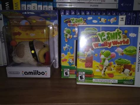 Bundle Yoshi S Woolly World Amiibo Poochy Frete Gr Tis