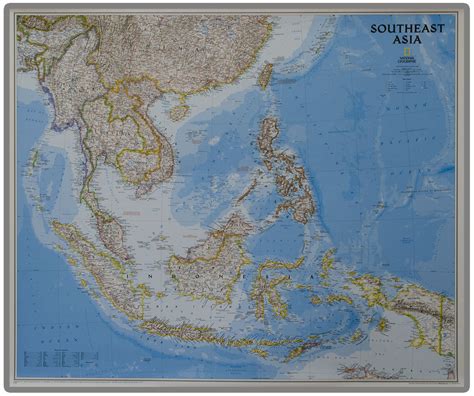 Azja Po Udniowo Wschodnia Classic Mapa Cienna Polityczna Do Wpinania