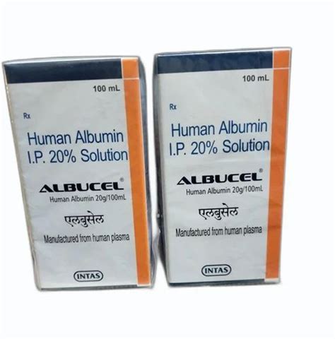 Albucel Intas Albucel 20 100ml At Rs 5000 Bottle Human Albumin