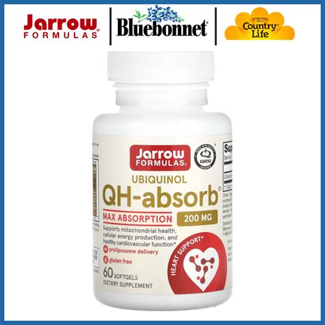 Jarrow Formulas Ubiquinol Qh Absorb Max Absorption Mg