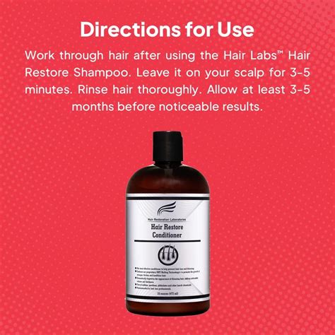 Hair Restoration Laboratories Hair Restore Conditioner Dht Blocker For Hair Loss Sulfate Free