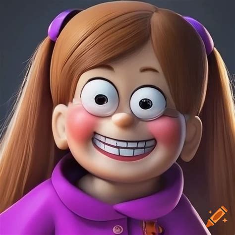 Realistic High Resolution Portrait Of Mabel Pines On Craiyon