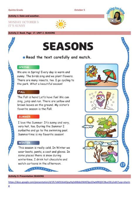 Reasons For The Seasons Worksheets