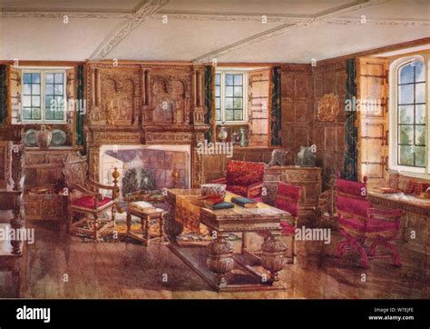 Elizabethan interior room hi-res stock photography and images - Alamy