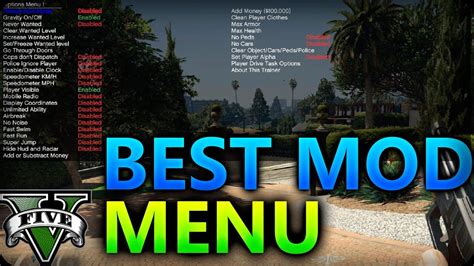 GTA 5 MOD Simple Trainer For GTA V El Mejor TRAINER YouTube