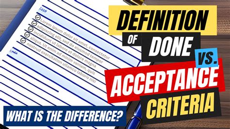 Definition Of Done Vs Acceptance Criteria What Is The Difference