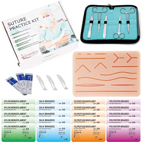 Yoursci Kit Completo De Práctica De Sutura 30 Piezas Incluye