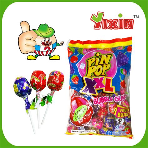 China 28g Xxl Pin Pop Lollipop With Gum China Lollipop Xxl