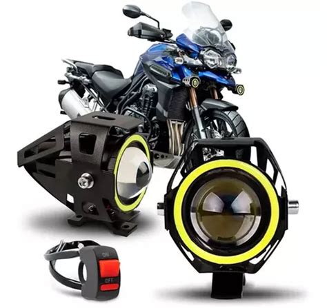 Kit Farol Milha Angel Eyes P Moto Honda Nxr 150 Bros Parcelamento