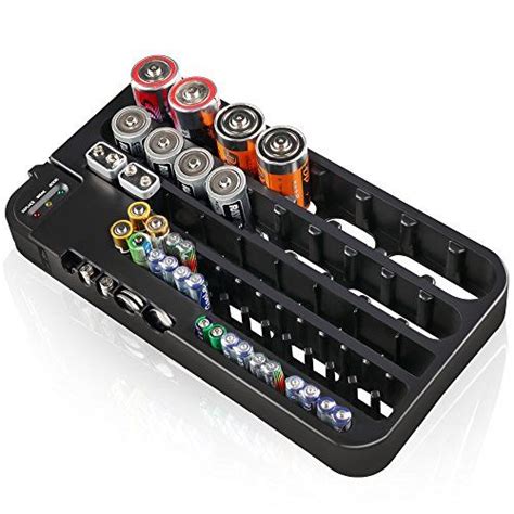 D-FantiX Battery Organizer and Tester AA AAA Battery Stor... https ...