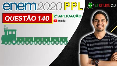 ENEM PPL 2020 questão 140 Matemática análise combinatória YouTube