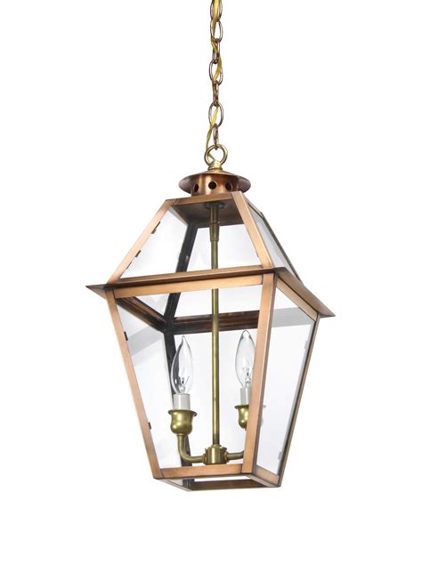 Charleston Collection Ch 26 Hanging Copper Light Lantern And Scroll