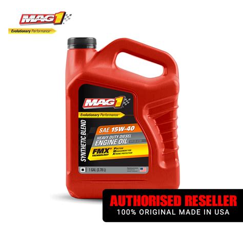 Mag 1 Synthetic Blend Sae 15w 40 Ck 4 Heavy Duty Diesel Engine Oil 1gal Pn 64845 Lazada Ph