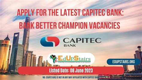 APPLY FOR THE LATEST CAPITEC BANK BANK BETTER CHAMPION VACANCIES