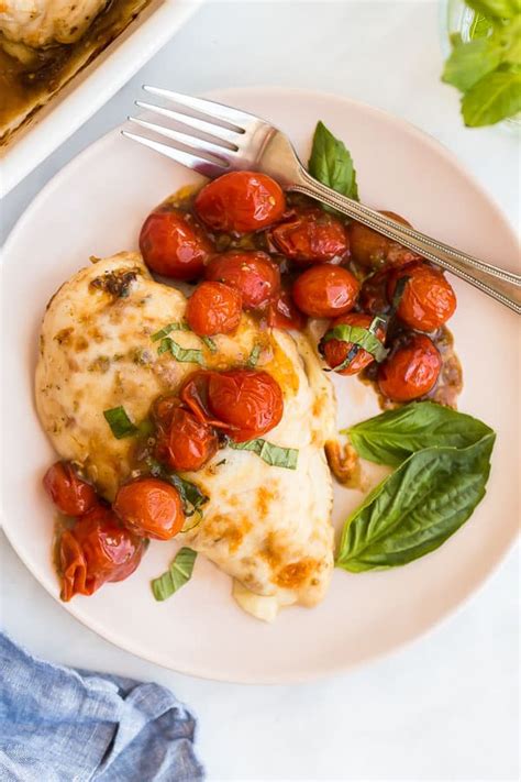 Baked Chicken Caprese Minutes Prep Ready In The Recipe Rebel