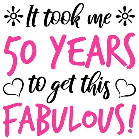 "Fabulous 50th Birthday" Posters by thepixelgarden | Redbubble