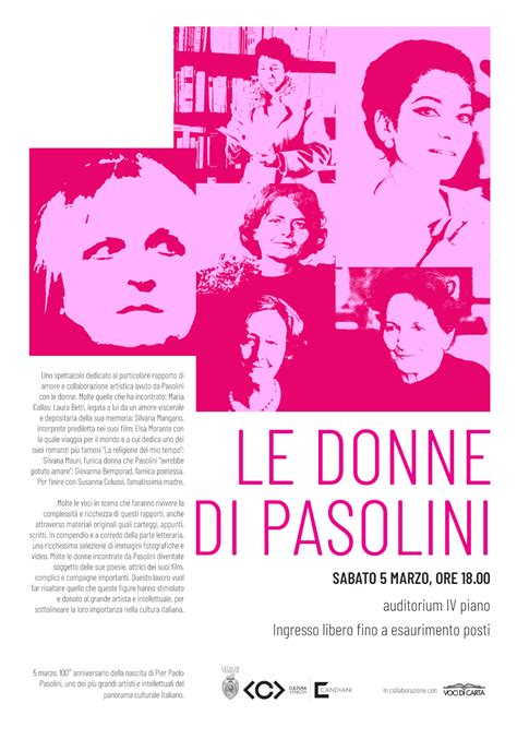 Le Donne Di Pasolini Comune Di Venezia