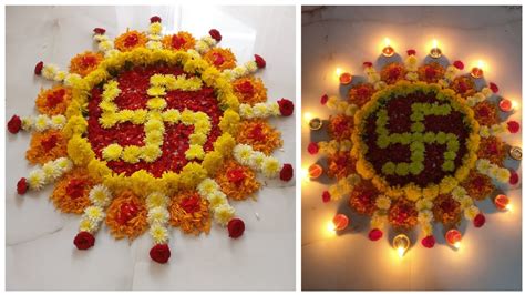 Ideas For Flower Rangoli | Best Flower Site