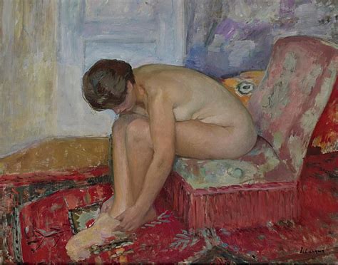 Henri Lebasque Female Nude Seated