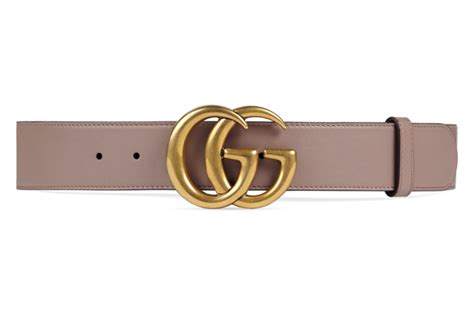 Shop The Leather Belt With Double G Buckle By Gucci A Leather Belt