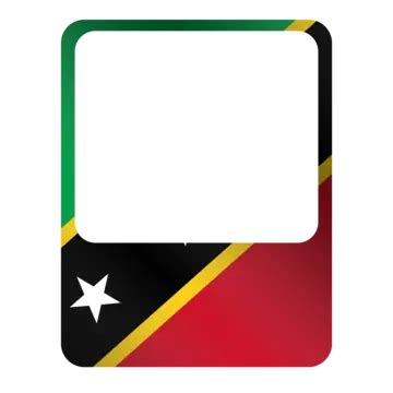 Instagram Marco Saint Kitts Y Nevis Bandera Photocall Dise O Vector