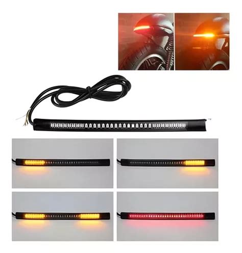 Luz Freno Intermitente Posici N Moto Tira Led Premium Cuotas Sin