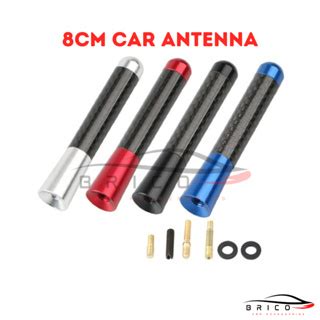 Car Radio Antenna 3 5CM 8CM 12CM Signal Carbon Fiber Aluminum Car FM Am