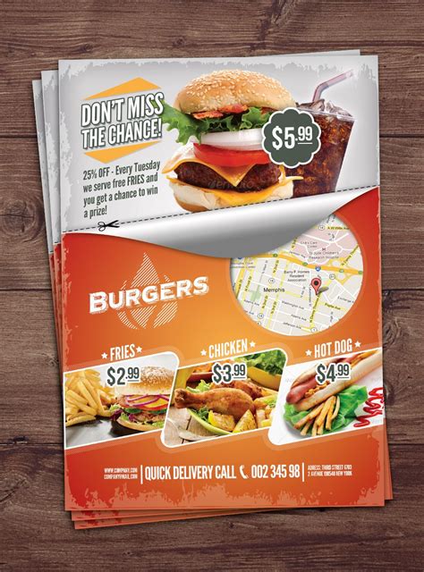 Free Fast Food Psd Flyer Template Psdflyer