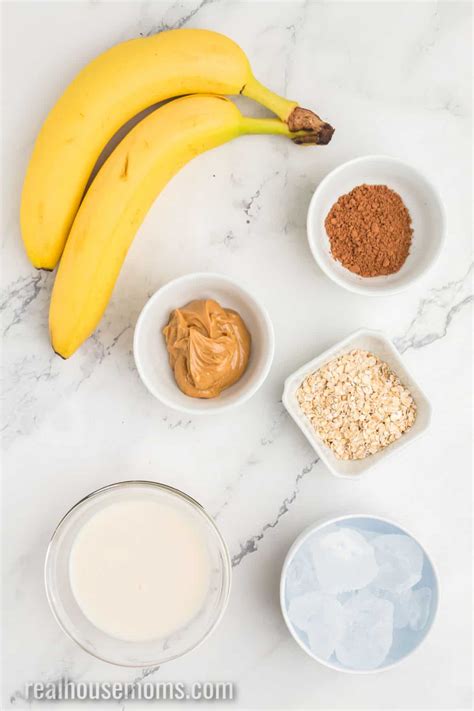 Chocolate Peanut Butter Banana Smoothie Real Housemoms