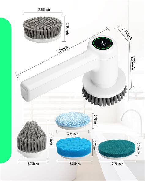 Cepillo De Limpieza El Ctrico De Centrifugador Power Spin Scrubber