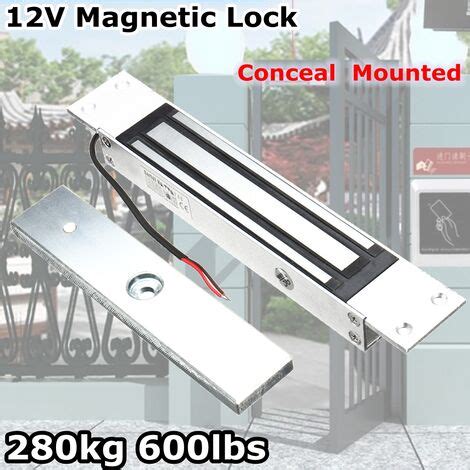 280KG Force de maintien 600Lbs DC 12V serrure magnétique électrique