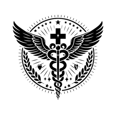 Símbolo de salud de CADUCEUS Ilustración de icono médico y relacionado