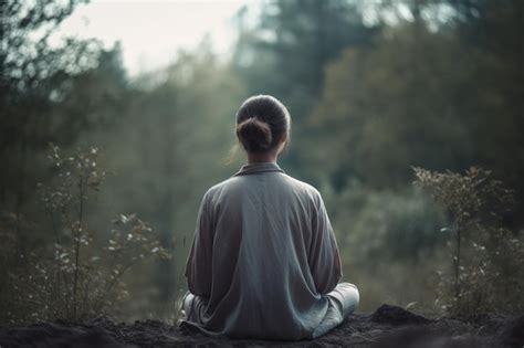 Premium AI Image | Peaceful Mind Serene Image of a Person Engaged in ...