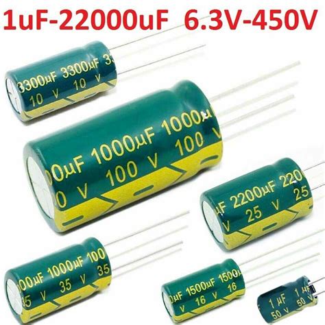 High Frequency Low Esr Radial Electrolytic Capacitor Various Value