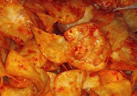 Resep Keripik Singkong Pedas Manis Renyah Belajar Masak