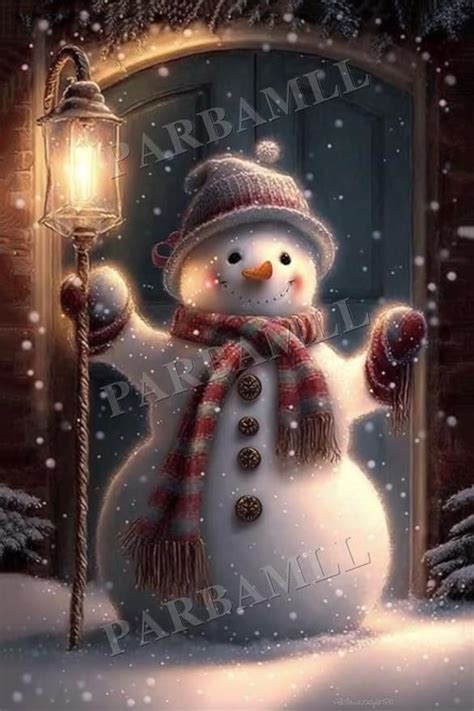 Fantasy Cute Christmas Snowman Puzzles For Adults 1000 Pieces，relaxing Entertainment