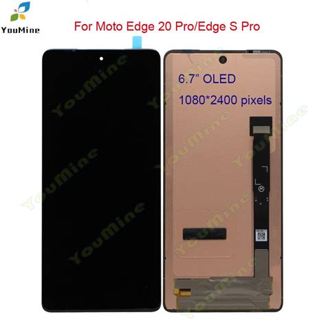 Original For Motorola Moto Edge 20 Pro Lcd Display Touch Screen