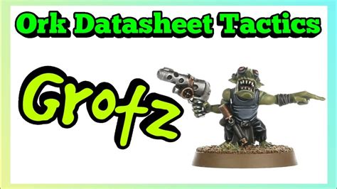 Ork Datasheet Tactics Gretchin Ork Codex Th Edition Warhammer K