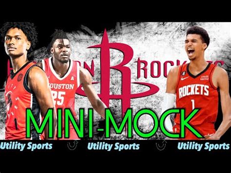 Houston Rockets Mini Mock Draft I 2023 NBA Mock Draft Rockets I Utility